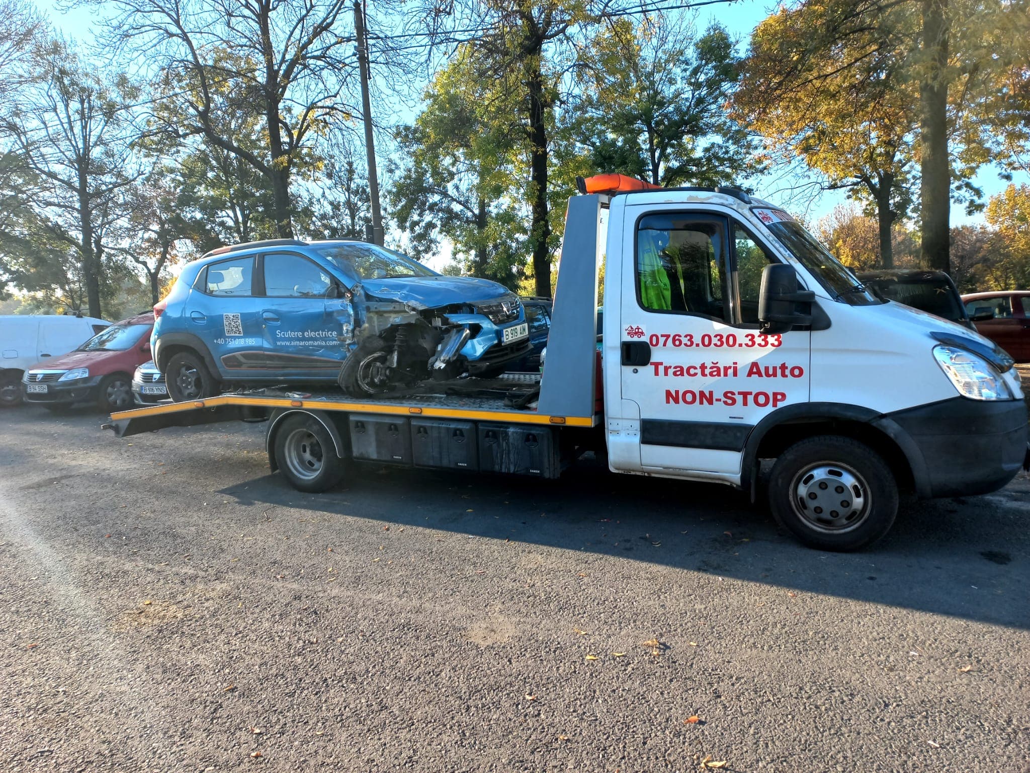 Autospecială asistență rutieră București în acțiune
